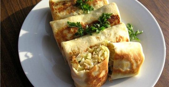 Блинчики с капустой