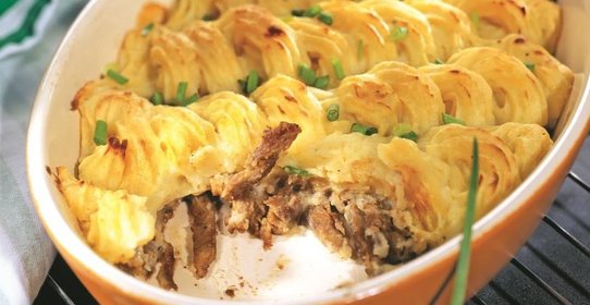 Утиная грудка с яблочно-картофельным пюре