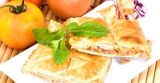 Пирожки с грибами и панчеттой