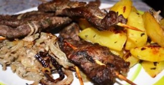 Шашлык в духовке (дана басырмасы)