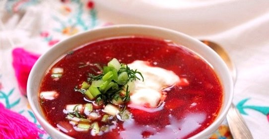 Борщ с вишней