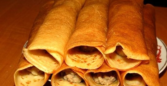 Блинчики с картошкой и печенью