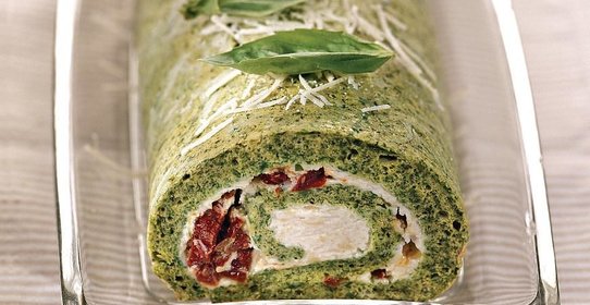 Рулет из шпината