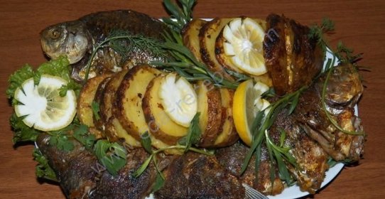 Карась в тархуновом соусе