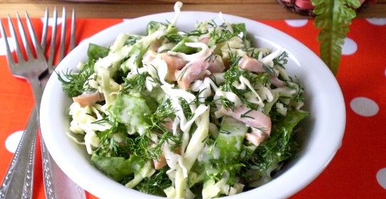 Капустный салат с майонезом