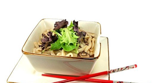 Рисовая лапша с грибами