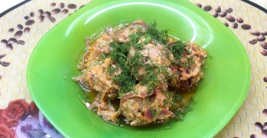 Свиные тефтели в соусе