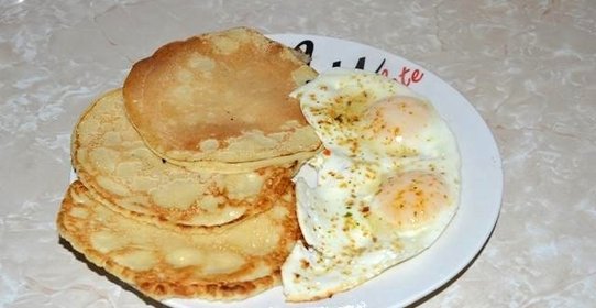 Домашние блинчики на кефире