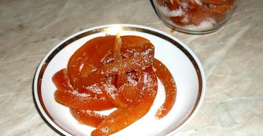 Цукаты из корок грейпфрута