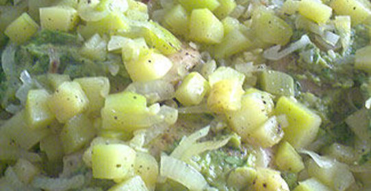 Курица с кабачками