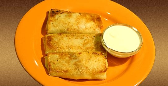 Блины с курицей и грибами