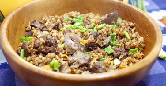 Гречка с печенью