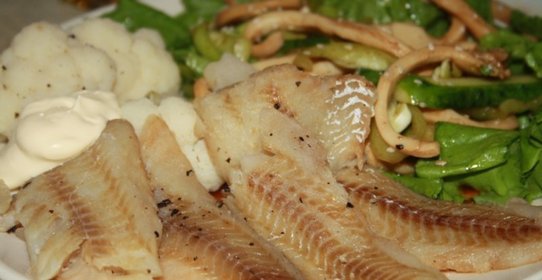 Рыба с цветной капустой в пароварке