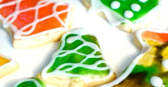 Новогоднее печенье с глазурью