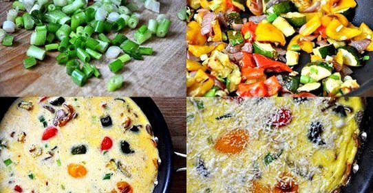 Запеченный овощной омлет