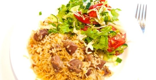 Баранина с рисом в мультиварке