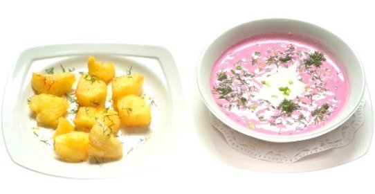 Холодный борщ (Saltibarsciai)