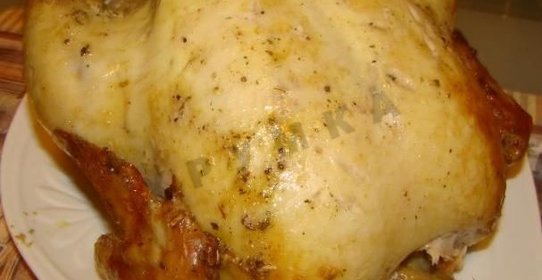 Курица на вертеле на гриле в духовке