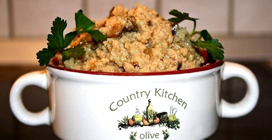 Каша с опятами