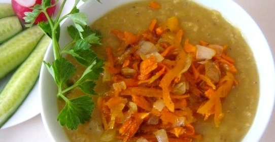 Каша из красной чечевицы