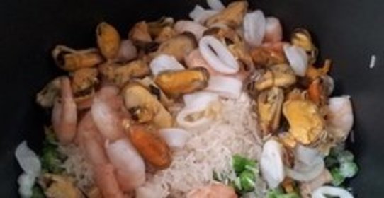 Морской коктейль на пару