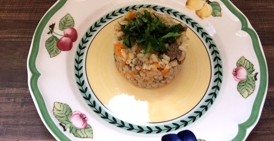 Перловая каша с фаршем