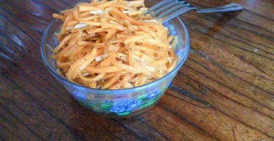 Морковь по-корейски без красного перца