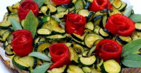 Овощной торт без теста