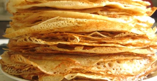 Диетические блины на воде