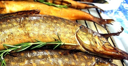 Щука в коптильне