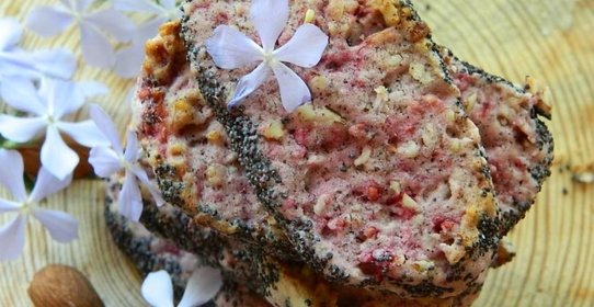 Малиновое печенье с маком