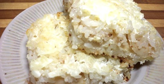 Запеканка из риса с яблоками