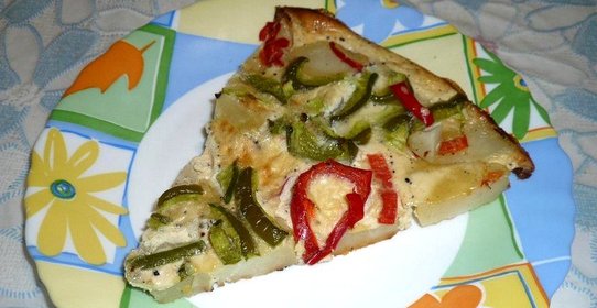 Картофель запеченный с болгарским перцем