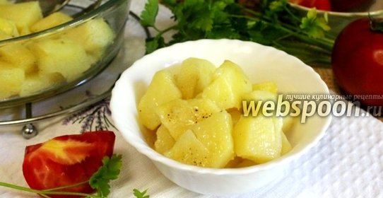 Молодой картофель в микроволновке