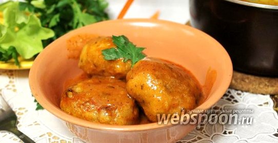 Биточки в томатном соусе с тимьяном