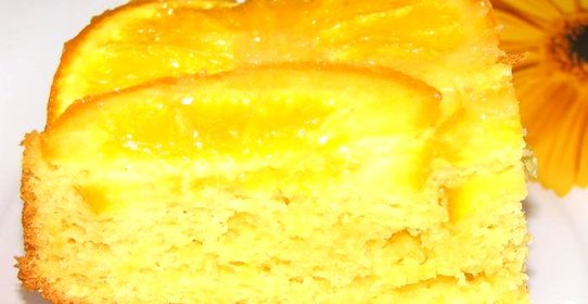 Апельсиновый пирог с орехами