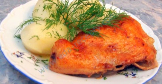 Курица в карамели