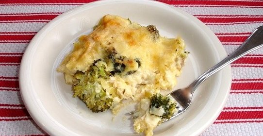 Лазанья с брокколи