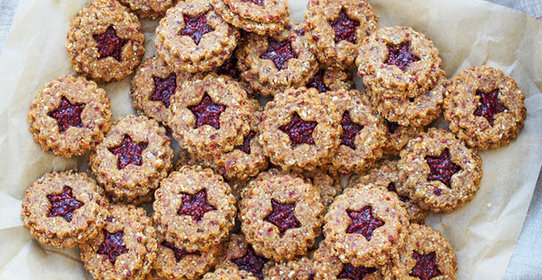 Овсяное печенье с клюквой и кешью