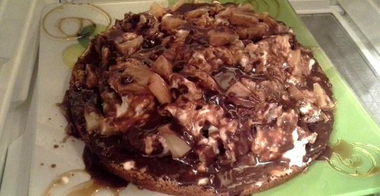 Сметанный торт с ананасами