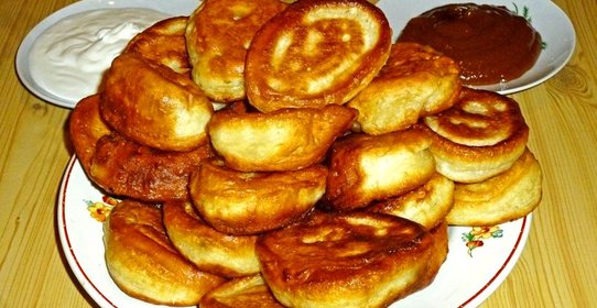 Оладьи ванильные на кефире