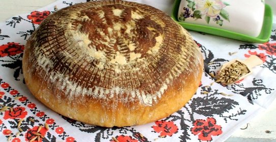 Пшенично -творожный хлеб испеченный в духовке