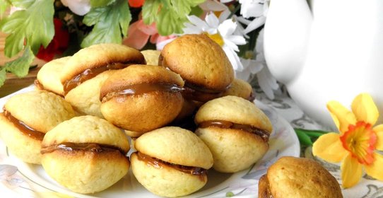 Печенье с вареной сгущенкой