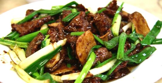 Мясо с имбирем и горчицей