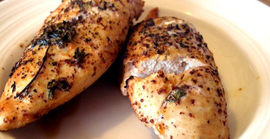 Курица с горчицей в духовке