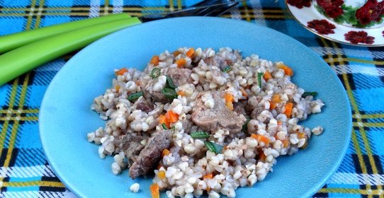 Гречка с говядиной в мультиварке