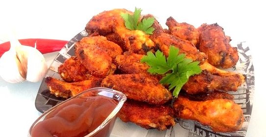 Острые крылышки в духовке