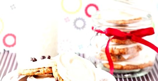 Овсяное печенье с кофейной глазурью