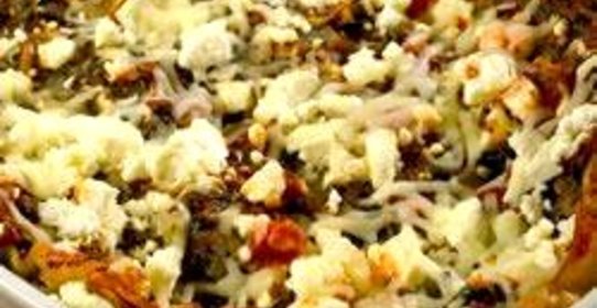 Лазанья с артишоком и шпинатом