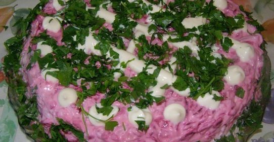 Салат свекла картофель селедка